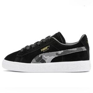 PUMA Suede Camouflage Side Stripe Kinder-fit Classic Skater Tennis Shoes